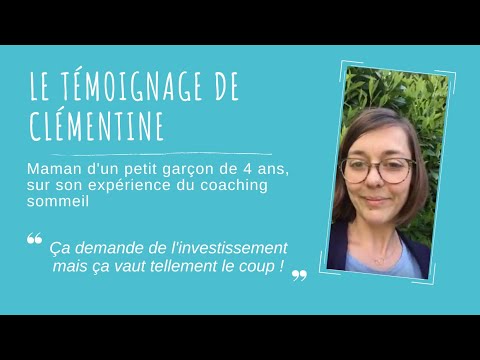 Témoignage "Il dort enfin...et nous aussi !" - Clémentine
