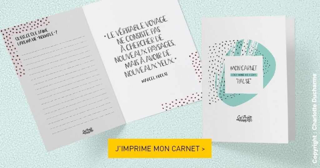 Votre carnet 100% prise de recul, à imprimer chez vous