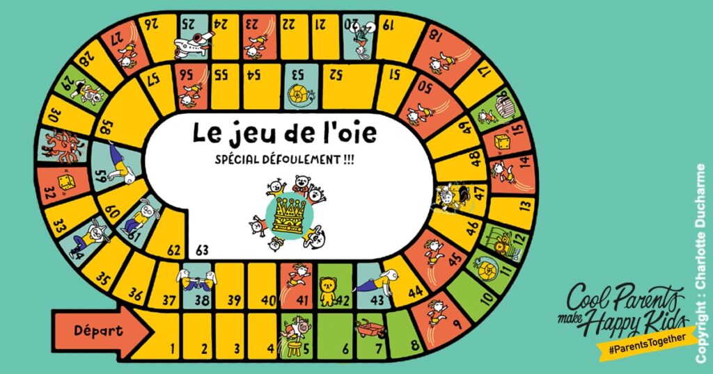 coronavirus jeu de l’oie défoulement sport enfant à la maison confinement